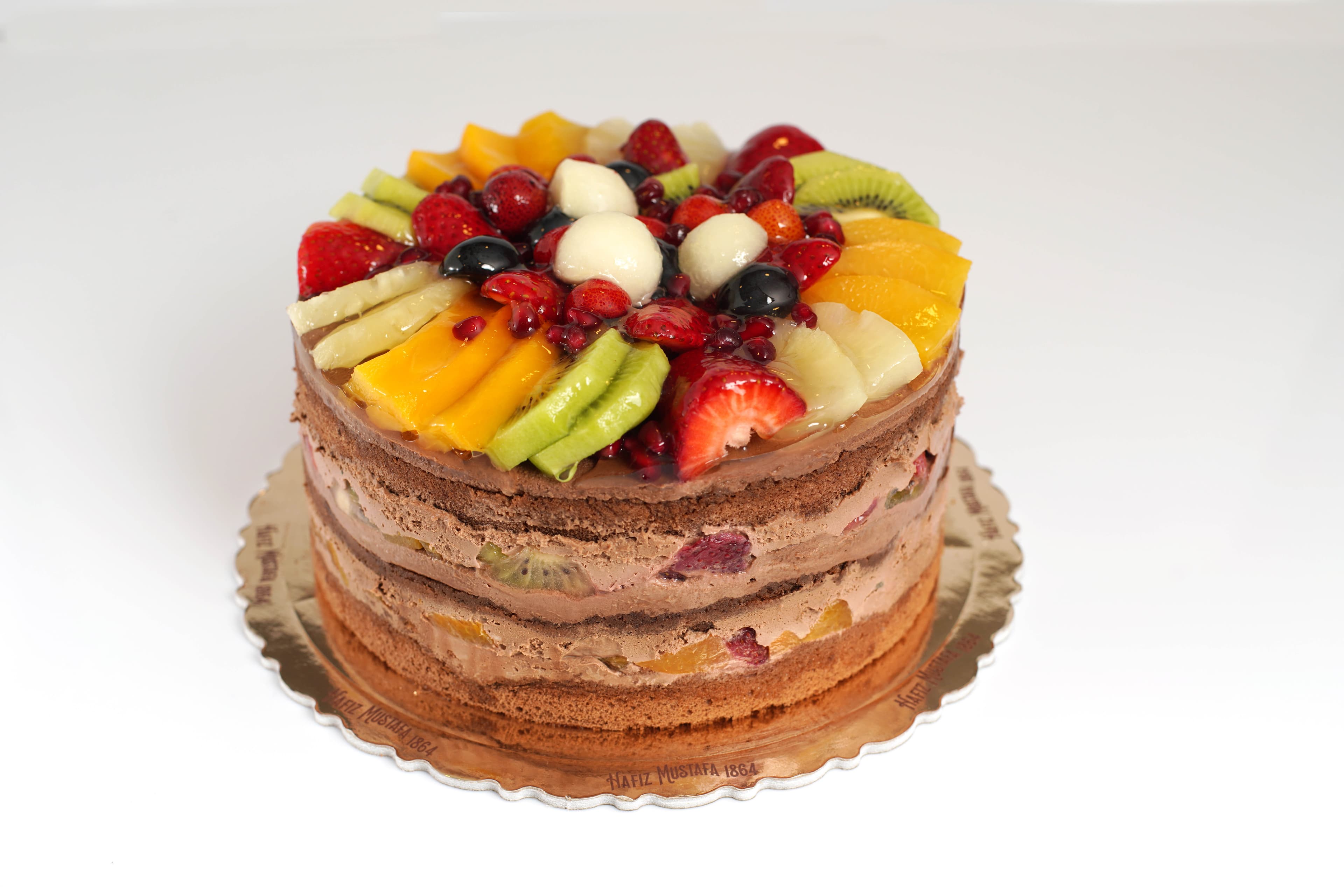 Mixed Fruit Chocolate Cake