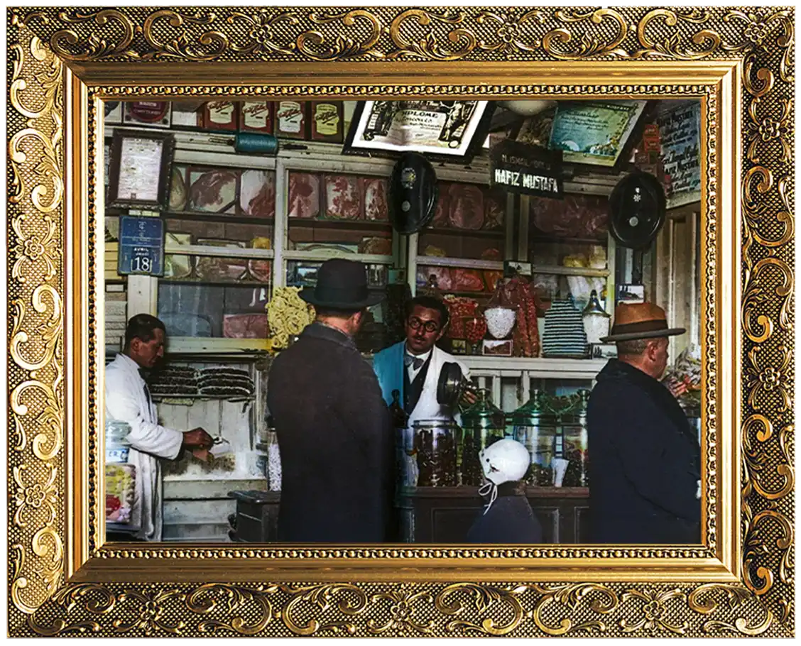 Hafiz Mustafa — shop counter, then